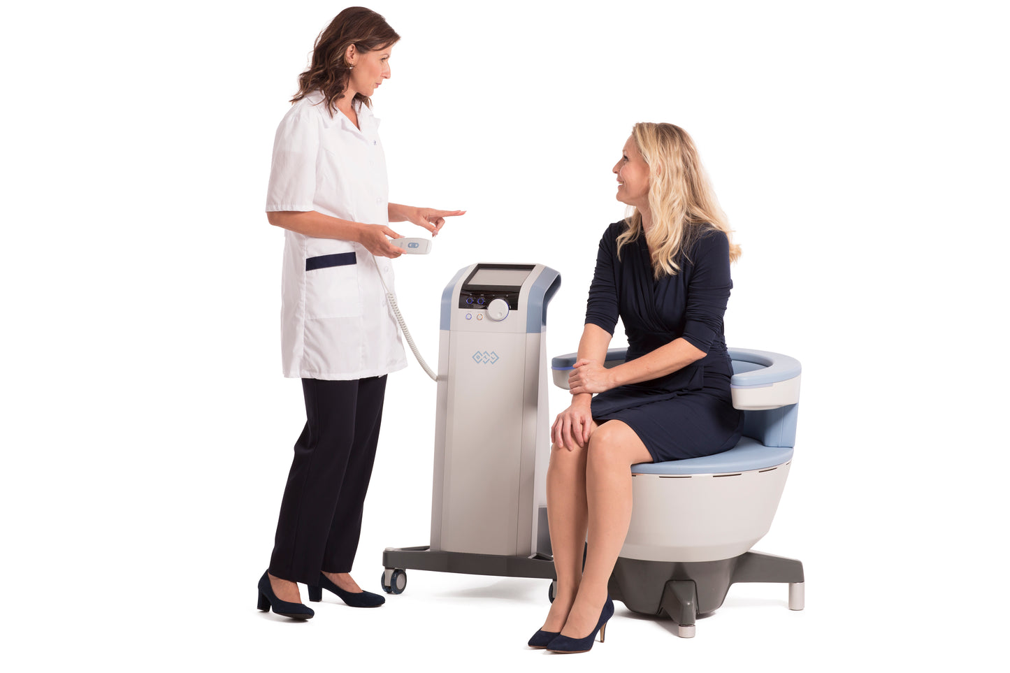 Pelvic floor therapy with Emsella chair